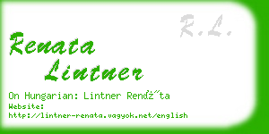 renata lintner business card